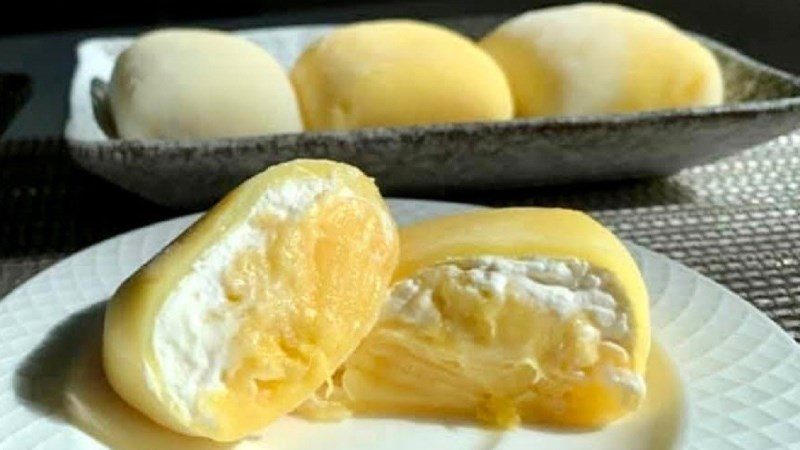 Durian Mochi Cake