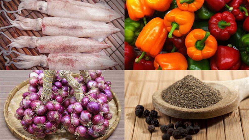 Ingredients for mackerel braised with tamarind and young jackfruit