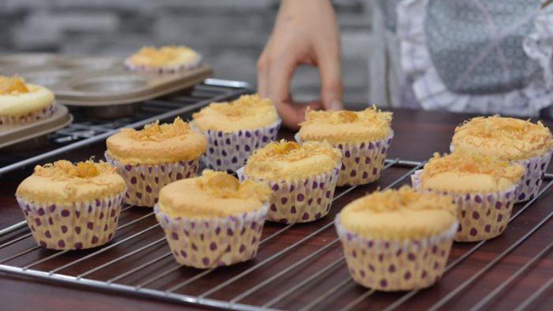 Salted Egg Pork Floss Sponge Cake