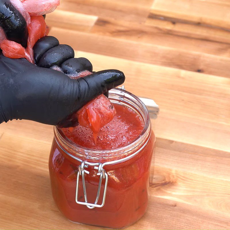 Step 5 Drying salted plums aged in the Japanese style - Umaboshi