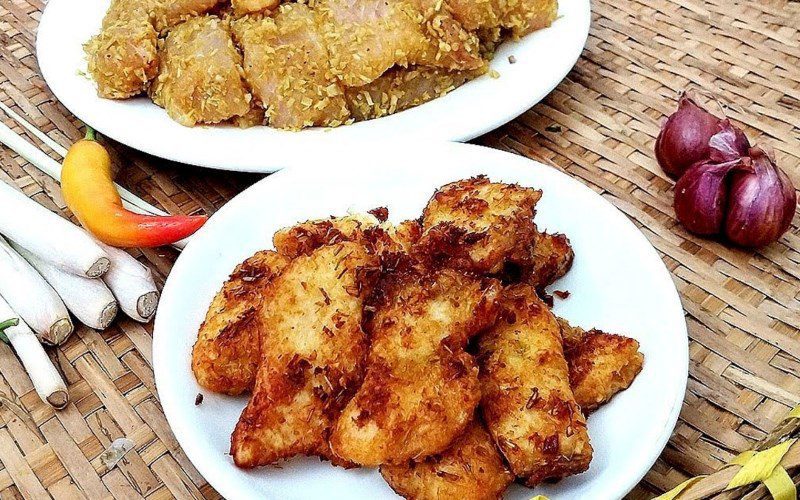 Fried basa fish fillet with lemongrass and chili