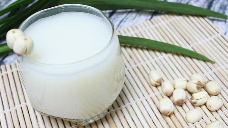 Lotus seed milk