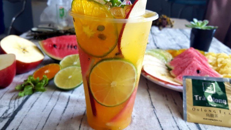 Tropical fruit tea