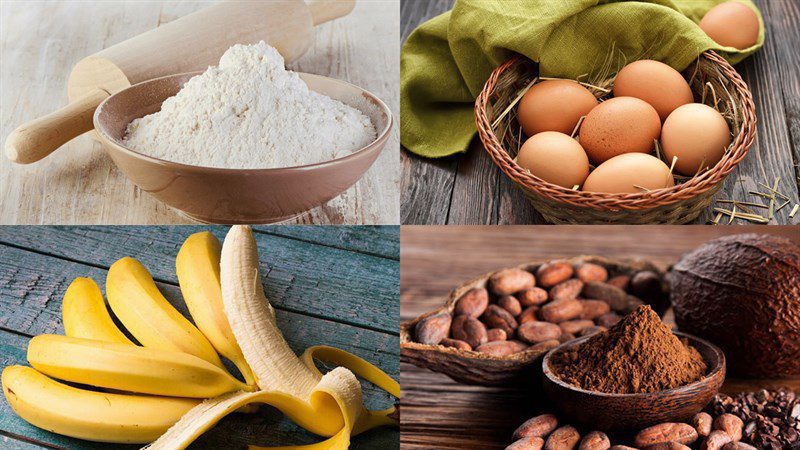 Ingredients for coconut milk cake