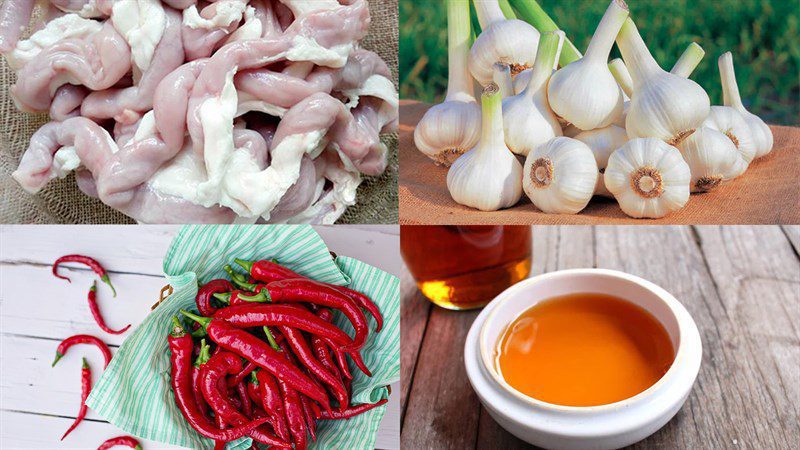 Ingredients for mackerel stewed with tamarind and young jackfruit