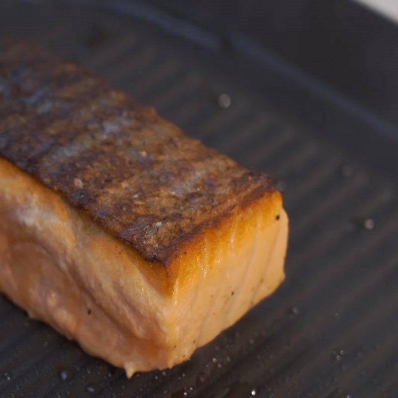 Step 2 Sear the salmon Grilled Salmon with Cream Sauce