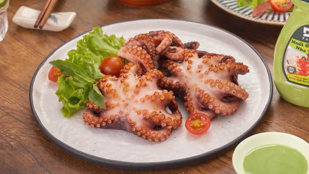 Grilled Octopus with Green Chili Salt