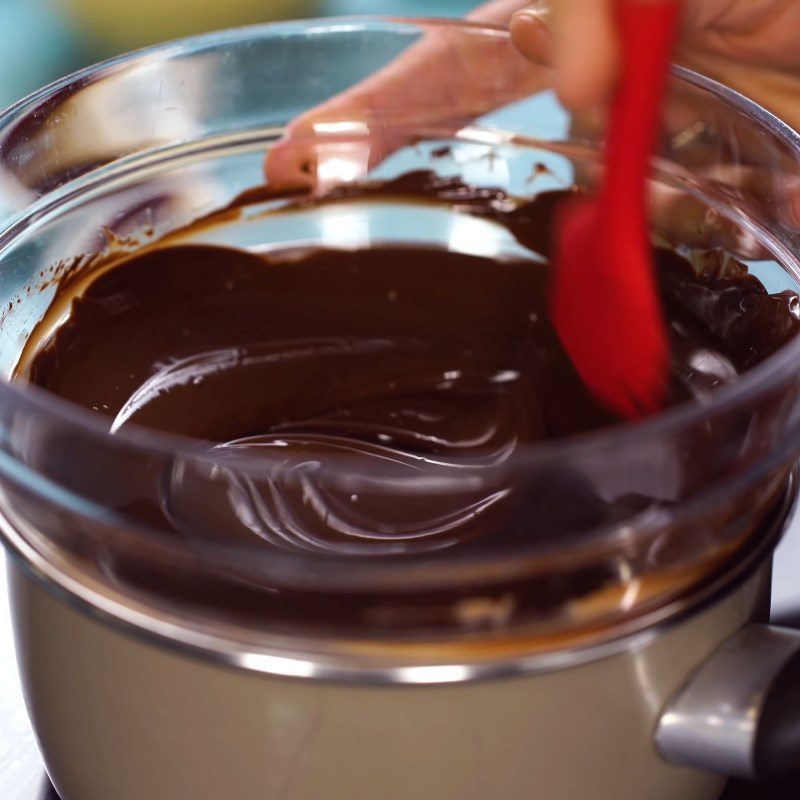 Step 1 Melt the chocolate Chocolate Cheese Flan