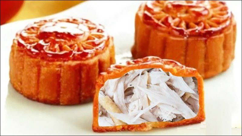 Shredded chicken mooncake