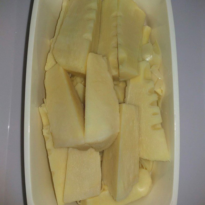 Step 3 Preserving boiled bamboo shoots fresh in the refrigerator