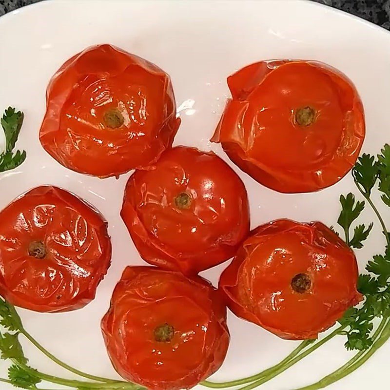 Step 5 Final Product Steamed Stuffed Tomatoes