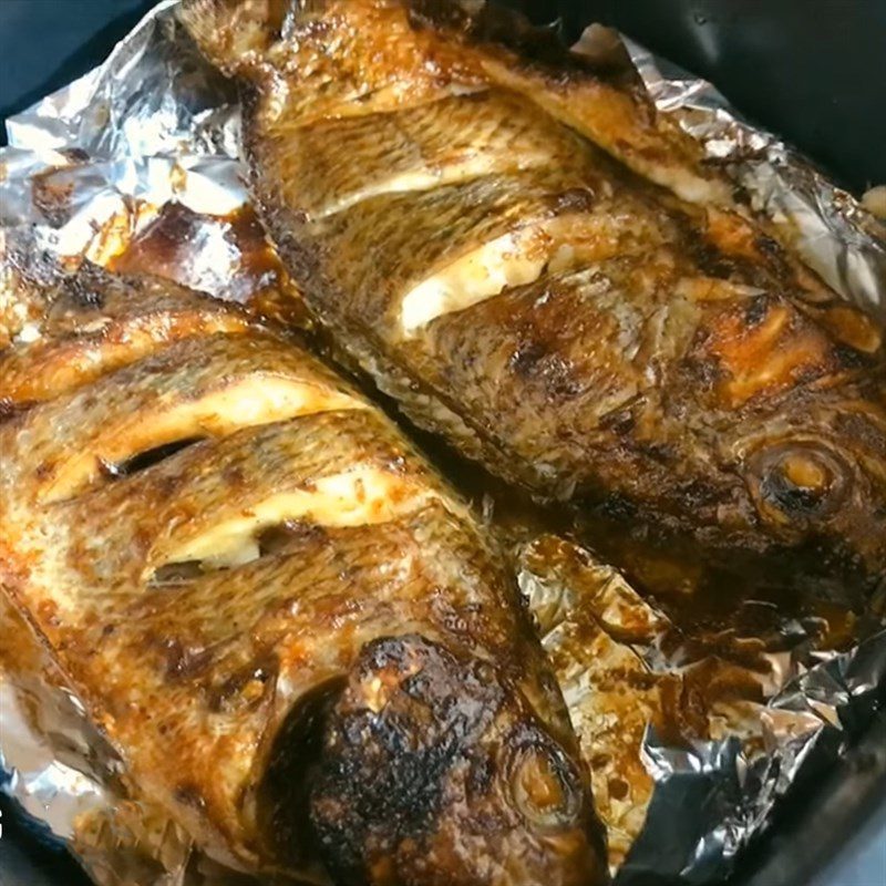 Step 5 Final product of baked fish with air fryer