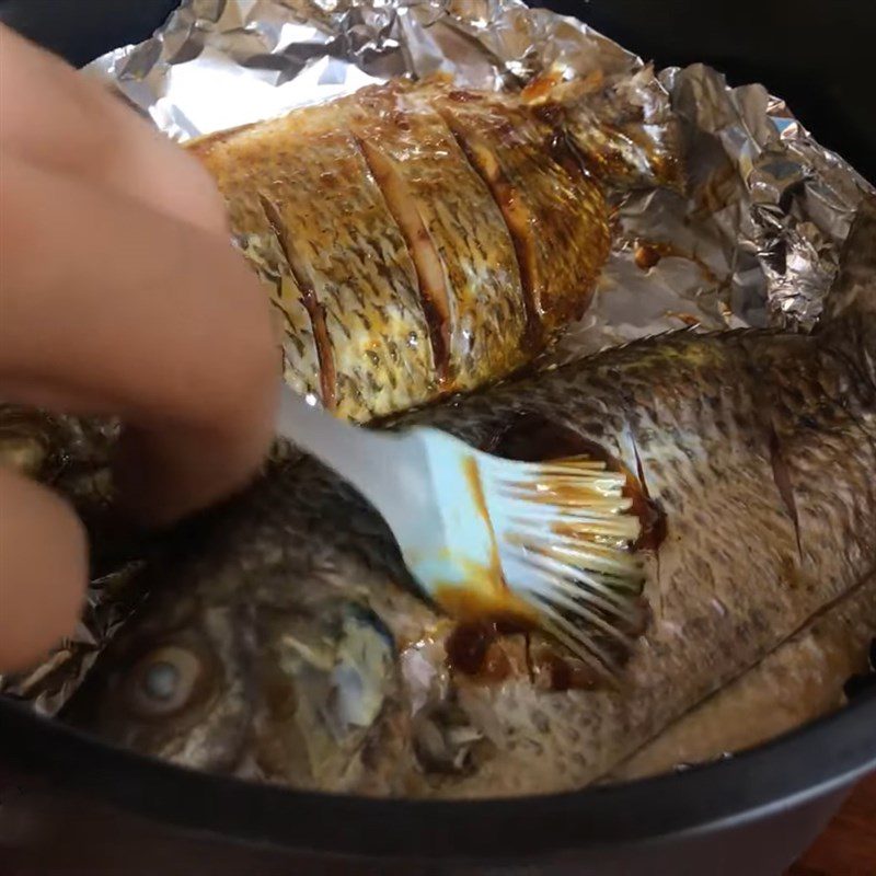 Step 3 Fry the fish Fried fish with foil in an air fryer