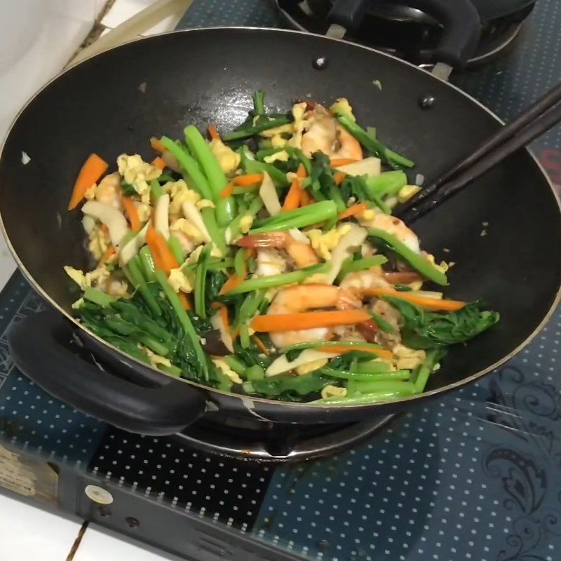 Step 5 Sautéed Greens Stir-fried Mustard Greens with Shrimp