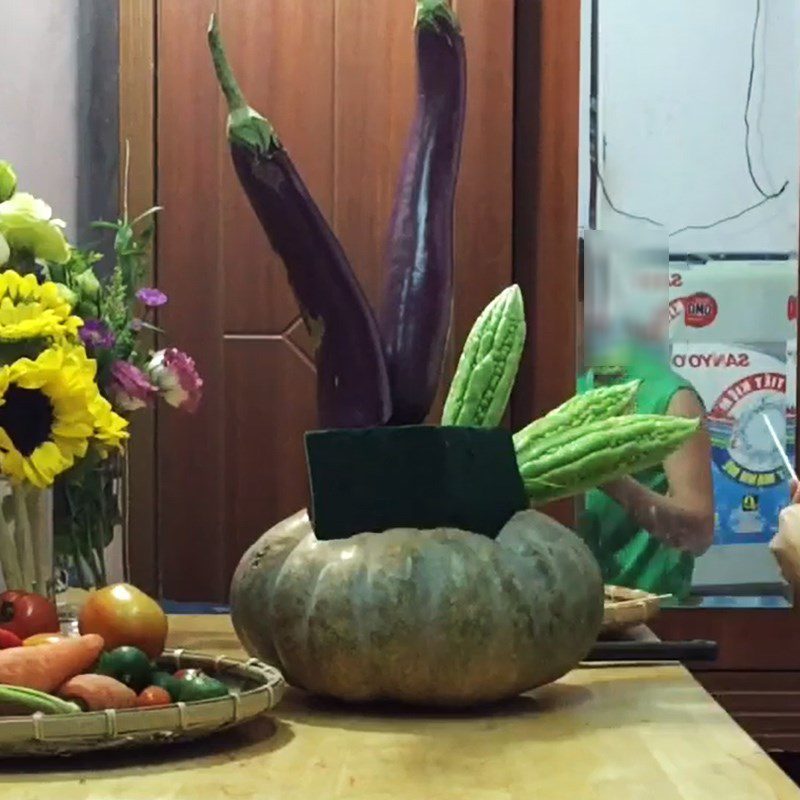 Step 2 Arranging Vegetables for Arranging Flowers on October 20