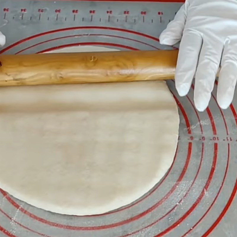 Step 3 Rolling the Dough for Salted Egg Layer Cake