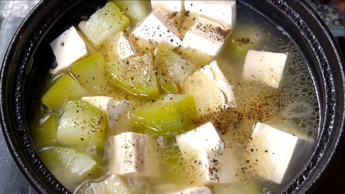 Vegetarian Winter Melon Soup with Tofu