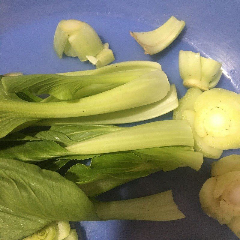 Step 2 Prepare the other ingredients Fresh Shrimp Bok Choy Soup