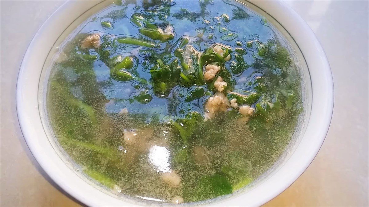 Minced Meat Watercress Soup