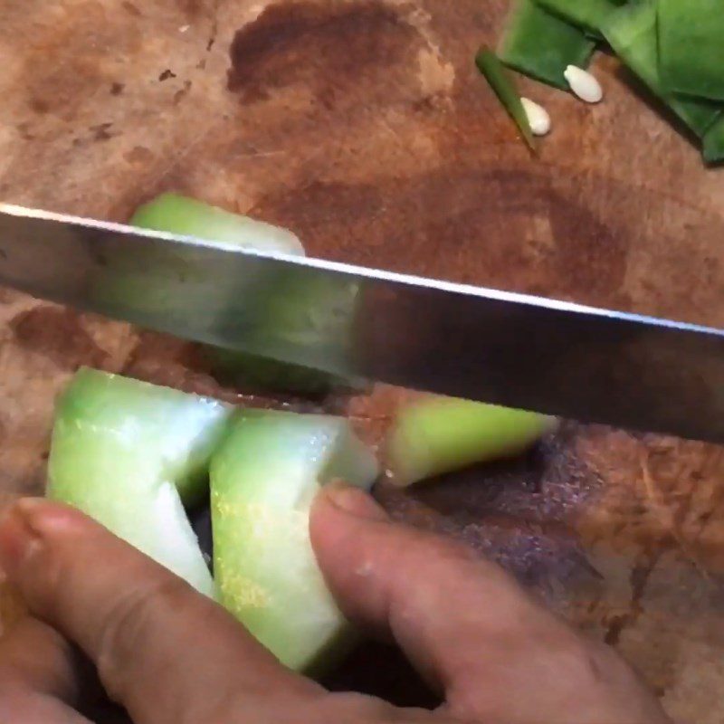 Step 1 Prepare the ingredients for Duck Porridge with Green Pumpkin