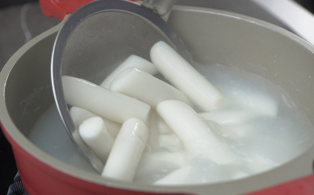 Step 3 Boil Tokbokki (Korean rice cake)