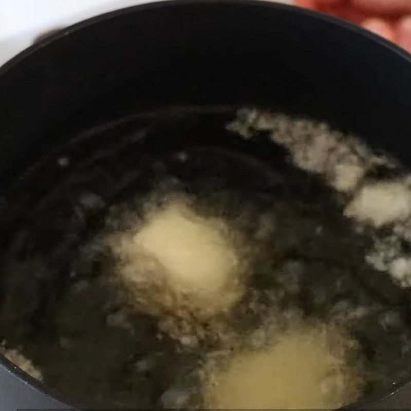 Step 3 Frying the Taro Cake