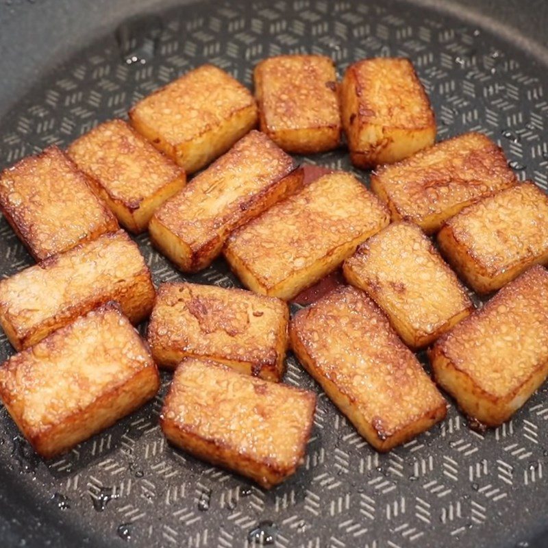 Step 5 Frying Rice Flour Cake Fried with Rice Flour