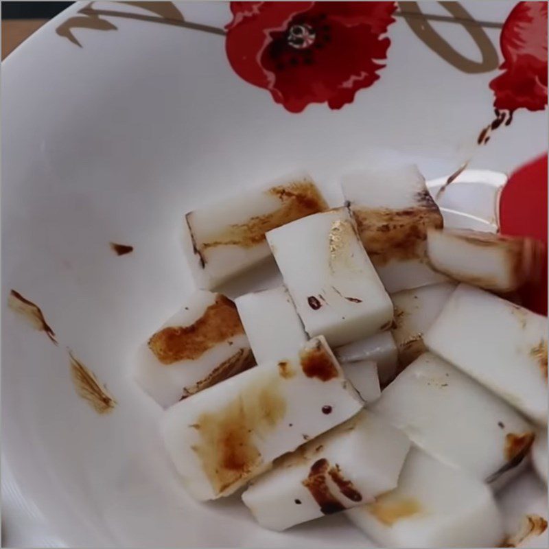 Step 5 Frying Rice Flour Cake Fried with Rice Flour