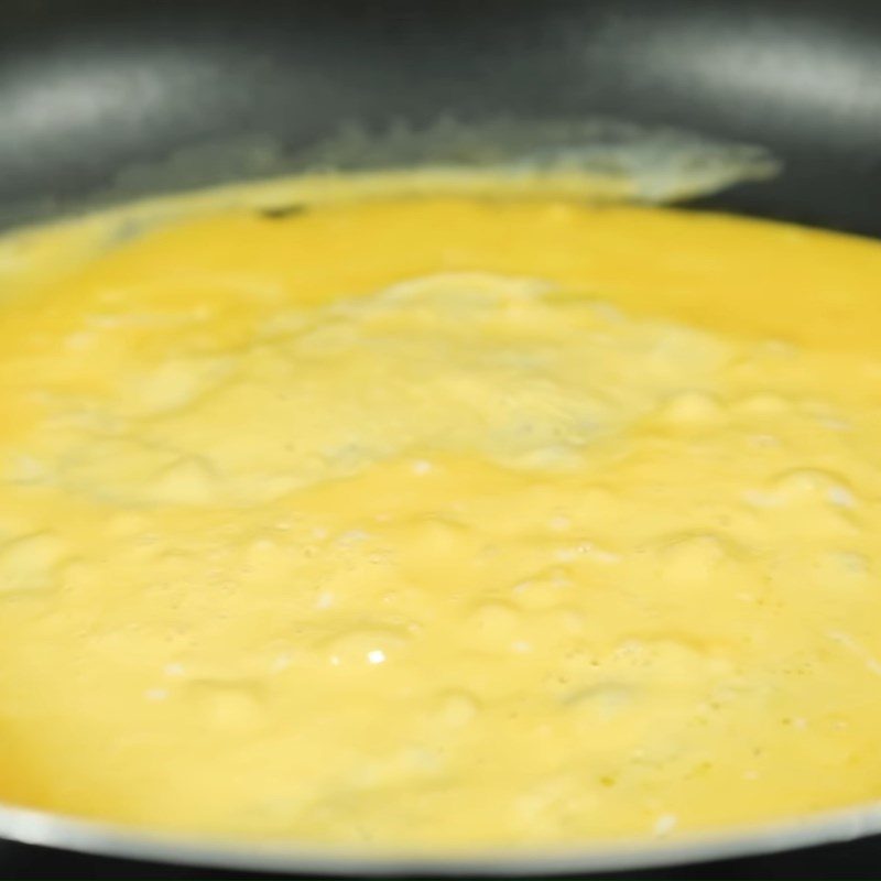 Step 3 Fried and Rolled Eggs Noodles rolled in fried eggs with canned fish