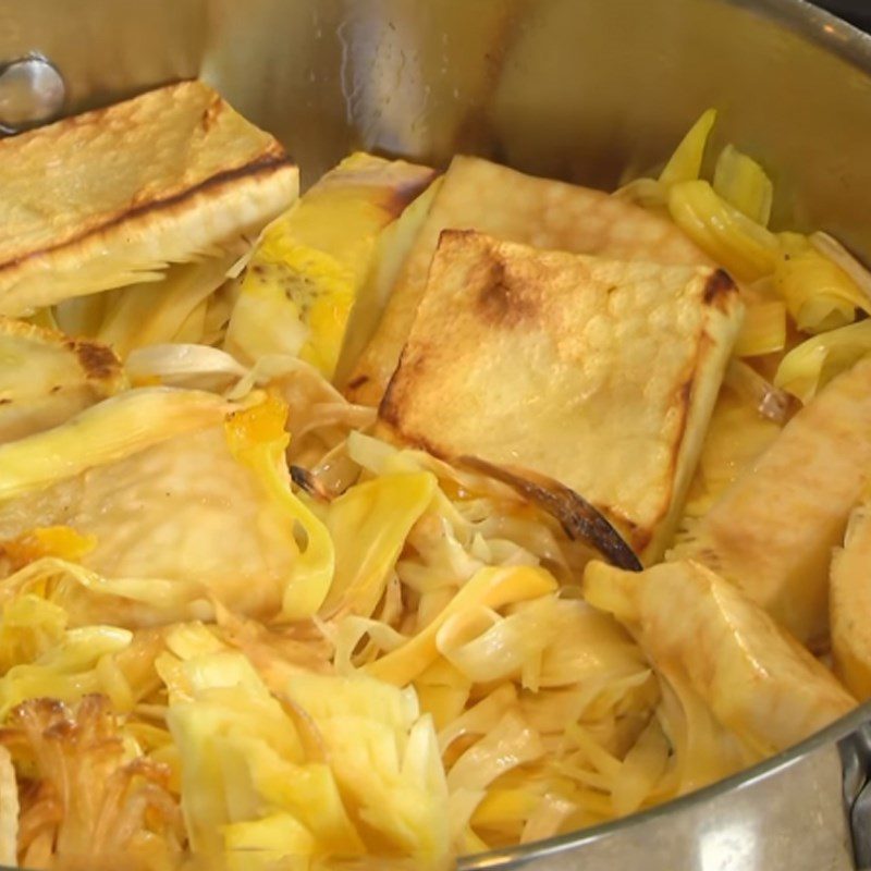 Step 3 Frying Jackfruit Fiber Jackfruit Fiber Braised with Lemongrass and Chili