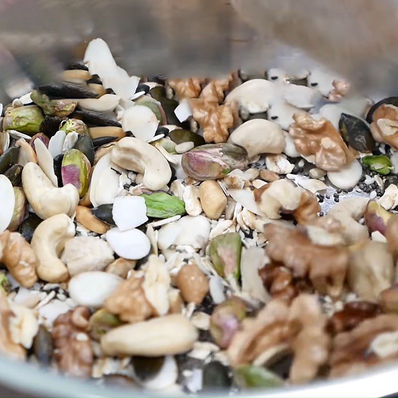 Step 1 Prepare and roast the seeds Mixed seed cake