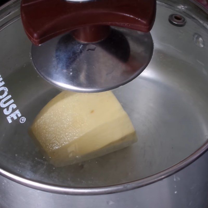 Step 1 Prepare sweet potato for Sesame Sugar Coated Cam Cake