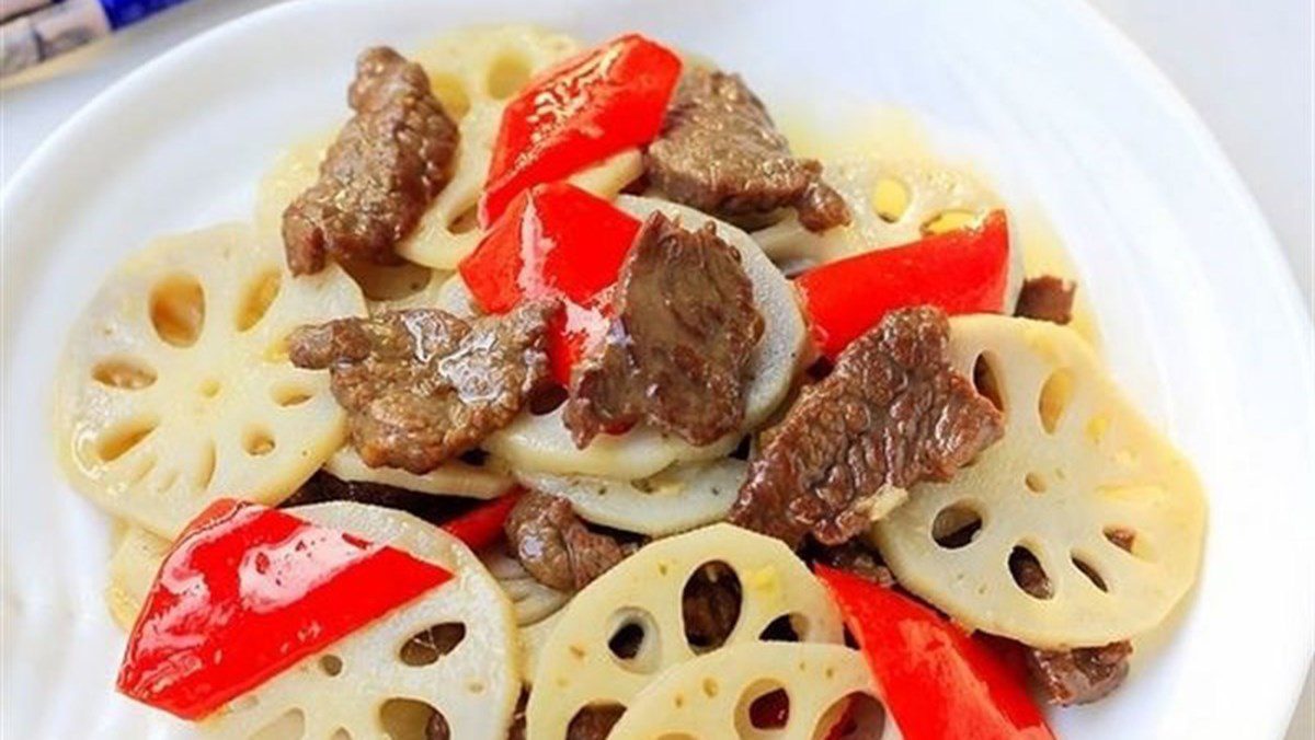 Stir-fried Lotus Root with Beef