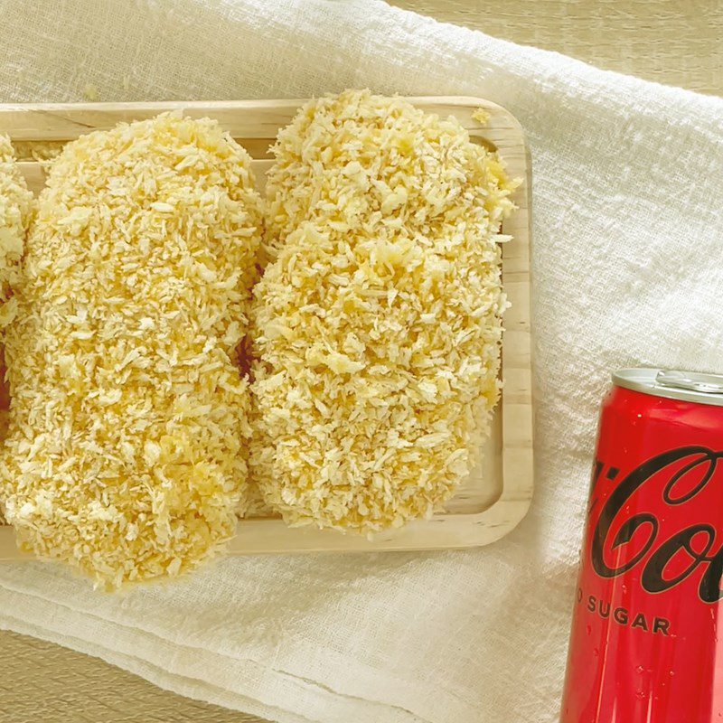 Step 2 Cheese Roll and Breading Fried Cheese Chicken