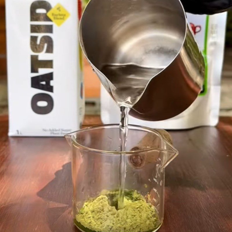 Step 1 Whisking Matcha Matcha Nut Milk (matcha oatmilk)