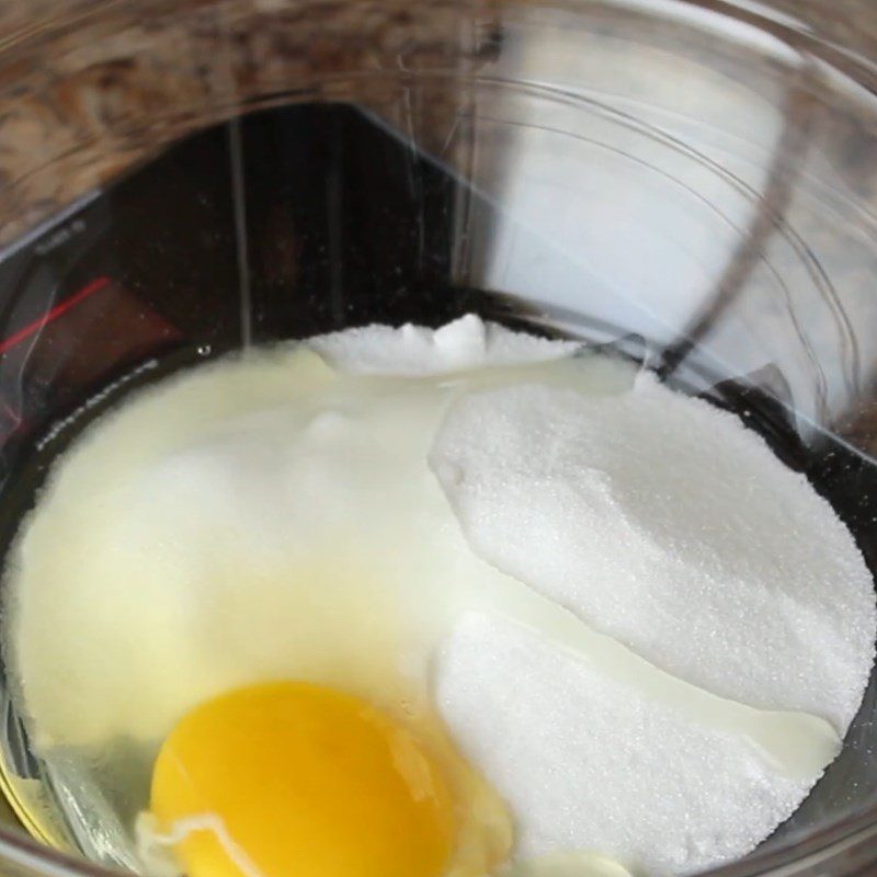 Step 2 Whisking eggs for chocolate brownie cookies without flour