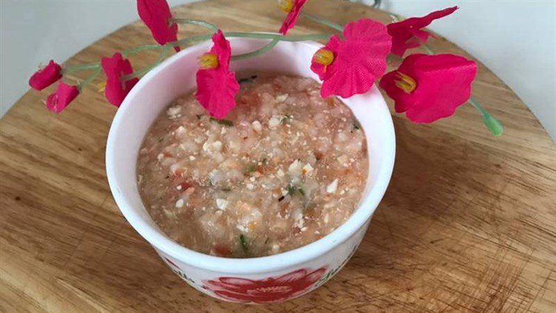 Salmon porridge with soft tofu