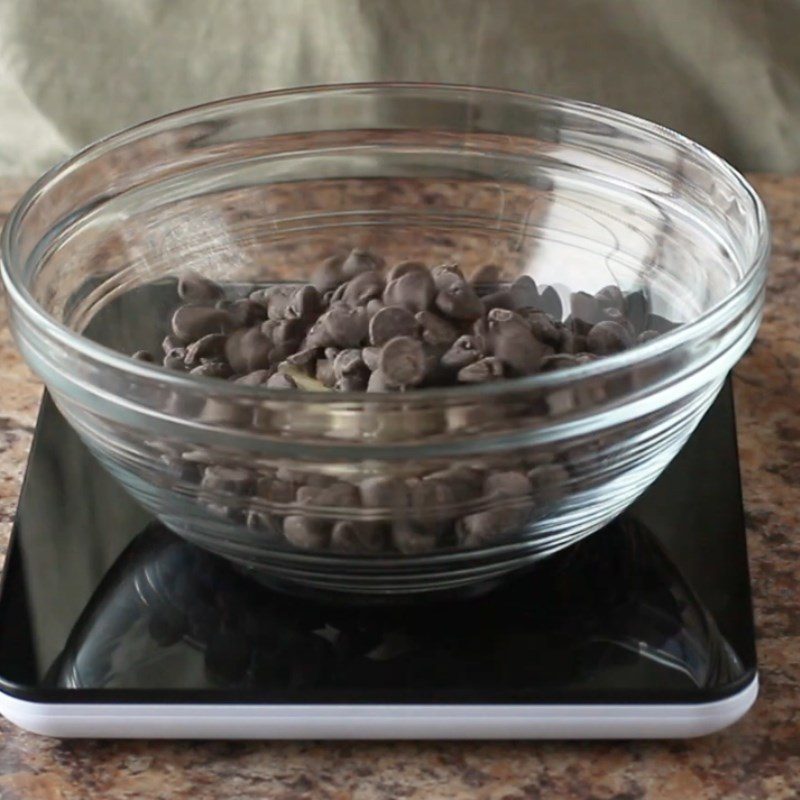 Step 1 Melt chocolate and butter Chocolate brownie cookies without flour