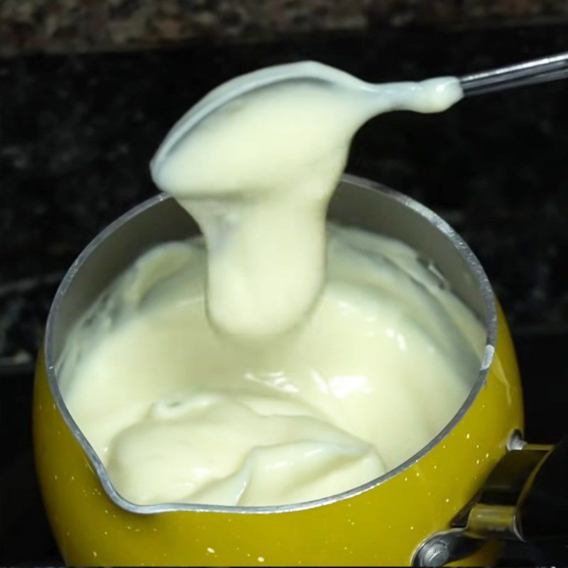 Step 3 Cook custard mixture for baby food