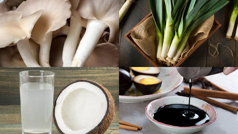 Ingredients for the dish 2 ways to make vegetarian bread sauce