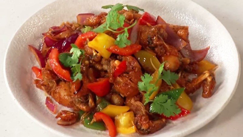 Sweet and sour frog stir-fry