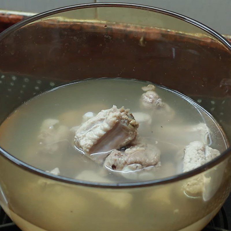 Step 3 Bone Stewing Sour Mustard Greens with Pork Ribs