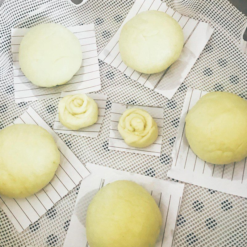 Step 6 Steaming the butter buns Butter-filled buns (recipe shared by a user)