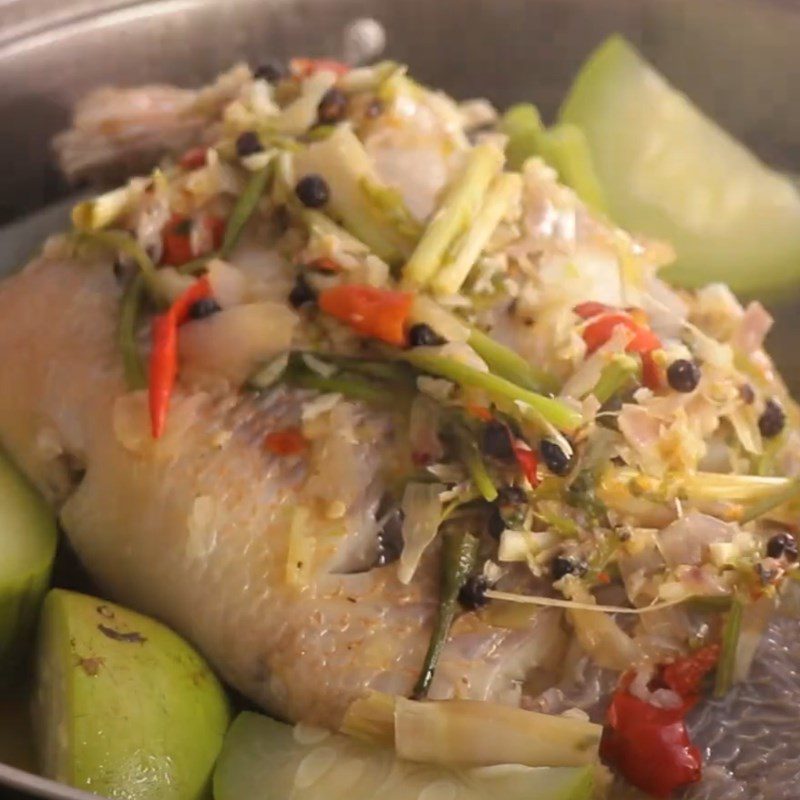 Step 4 Steamed Fish Thai Style