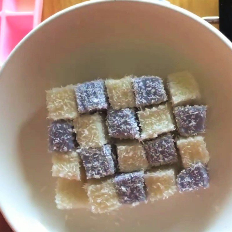 Step 5 Completion Soft yogurt rolled in coconut flakes for baby