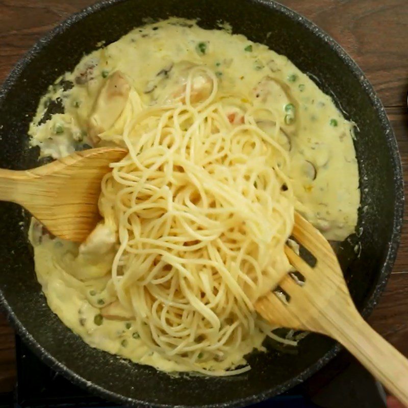 Step 5 Completion Creamy Mushroom Chicken Pasta