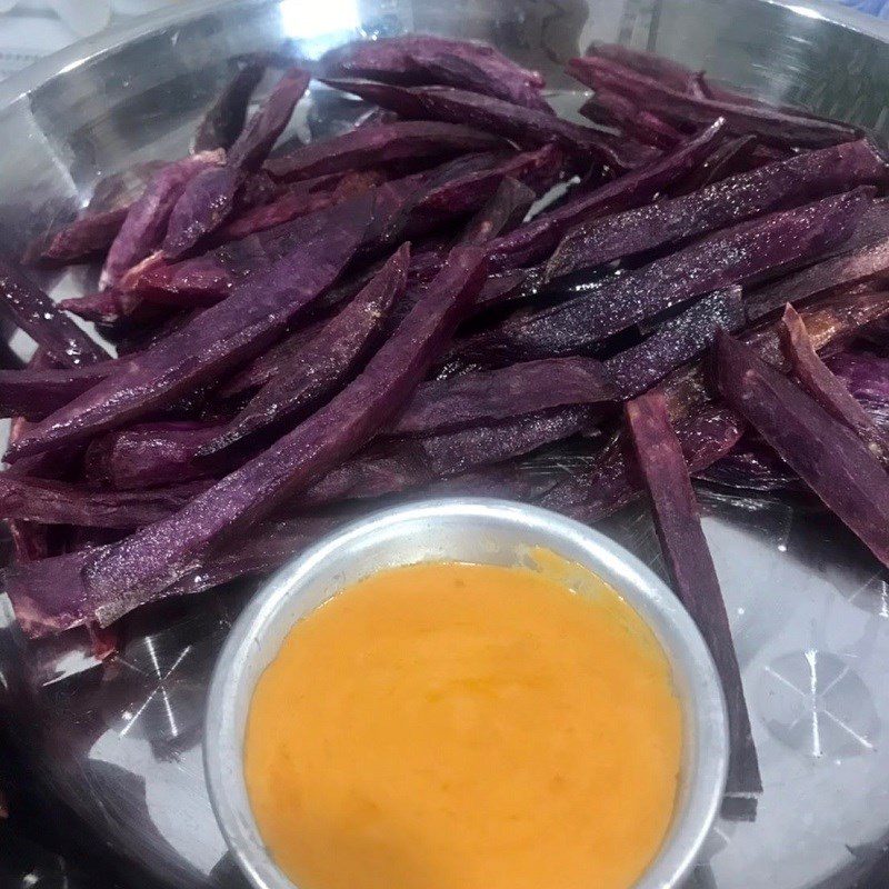 Step 3 Completion of crispy purple sweet potatoes