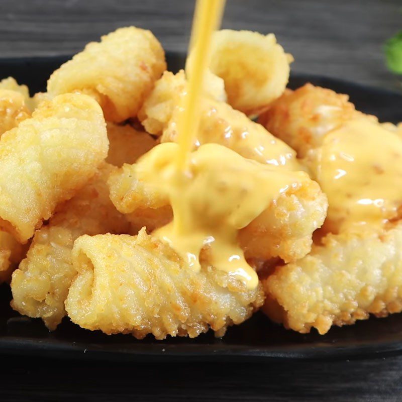 Step 5 Complete Fried Squid with Salted Egg Butter Sauce