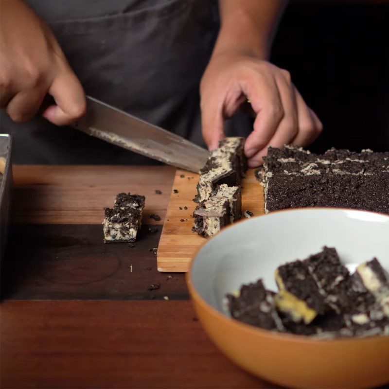 Step 5 Completion Oreo cheesecake cube