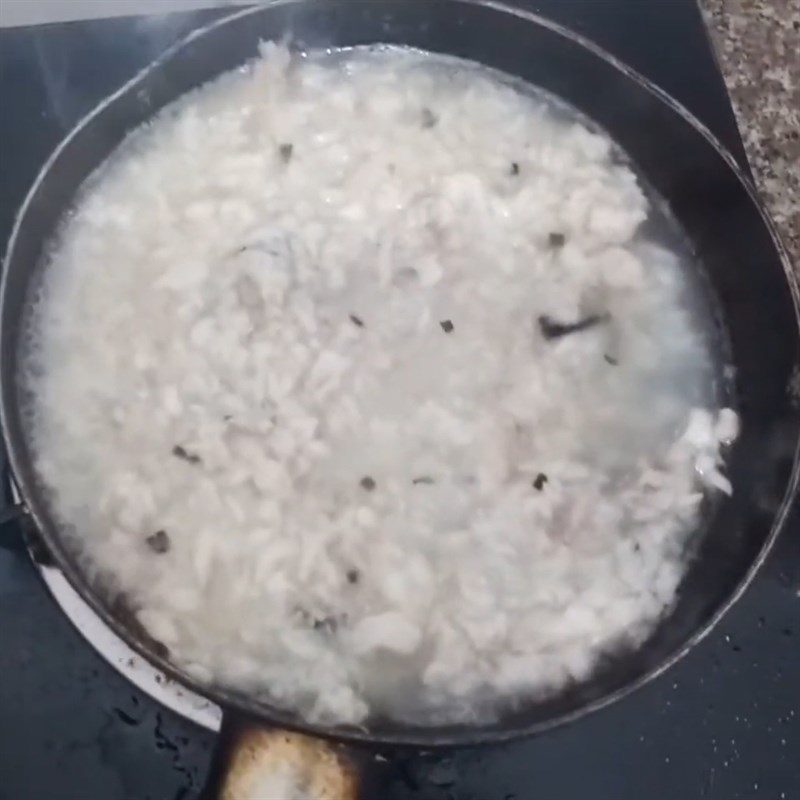 Step 4 Complete vegetarian minced meat porridge